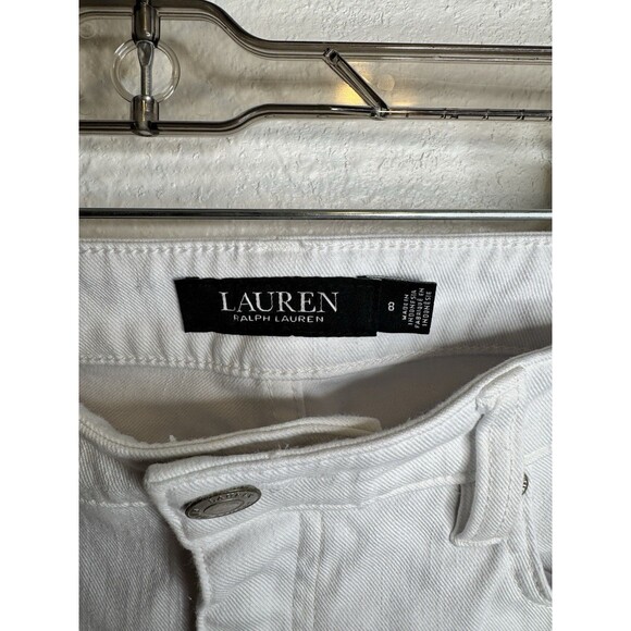 Lauren Ralph Lauren Women’s White Skinny Jeans Pants Stretch Denim Casual Size 8 - Picture 8 of 11